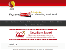 Tablet Screenshot of marketingnutricional.com.br